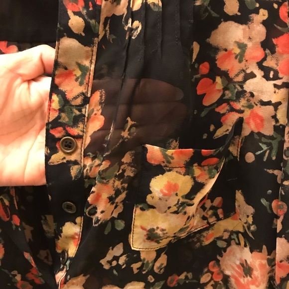 Black Floral Blouse - Picture 8 of 8